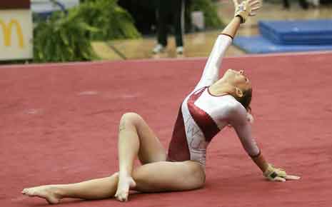 competing gymnast